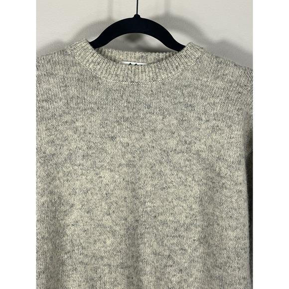 Vintage REI 100% Shetland Wool Crew Neck Sweater Beige Mens Medium Outdoor - Picture 2 of 10